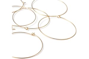 Craftdady Pendientes de aro para copas de vino, para decoración de bodas, fiestas, fabricación de joyas