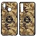 Produktbild Handyhülle Tarn Spruch für Huawei Silikon Sprüche Tarnmuster Army Brave Totenkopf, Kompatibel mit Handy:Huawei P10 Lite, Hüllendesign:Design 5 | Silikon Schwarz
