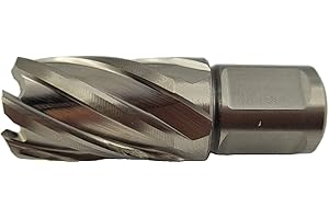 WRS WINTERHOFF WRS - Broca hueca HSS, 30 mm de profundidad de corte, 19 mm, vástago de Weldon, tamaño: 16,0 mm de diámetro