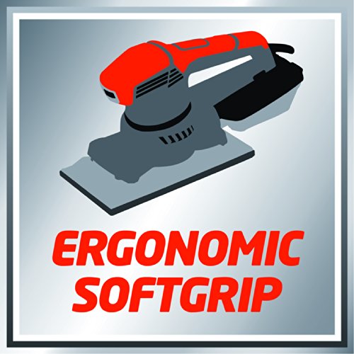 Einhell Schwingschleifer TE-OS 2520 E (250 W, 115×230 mm, Drehzahlanpassung, Absaugadapter, Klett-Schleifpapier P120, Koffer) - 8