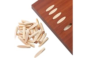 Shiwaki Lot de 50 bouchons en bois massif pour trou de poche en bois de pin pour trou de poche