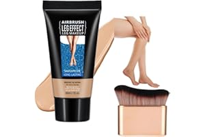 AYAYAMO Leg Makeup Waterproof and Brush Bundle- Full Coverage Concealer for Legs and Body,Tattoo Cover Up Makeup, Bruise and Scar Concealer, Lightweight, Sweat Proof, Non Transfer, Easy to Apply (2#)