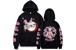 zhedu Kamado Nezuko Sweat À Capuche Manteau Drôle Dessin Animé Graphique Automne Y2K Chandails Garçons Filles Collège Style Confort À Capuche