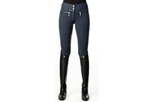 HTLLT Medias de equitación Suaves y elásticas para Mujer, Calzones Deportivos ecuestres para Montar a Caballo/Gimnasio/Yoga,Lightgray-S