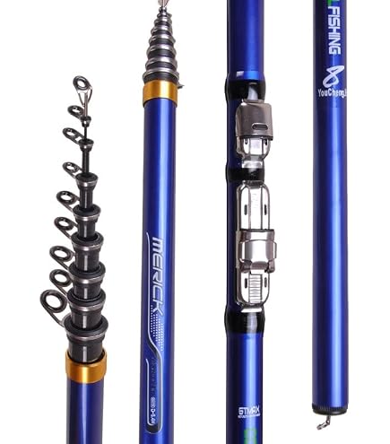Canne à pêche super légère en fibre de carbone dure canne à pêche à la main canne à pêche télescopique 2,7 m 3,6 m 3,9 m 5 m 5,4 m 6,3 m