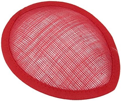 2016 New Arrival Chic Colorful Round/Teardrop Hat Fascinator Millinery Base DIY Gifts - Red, TearDrop