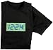 Produktbild infactory LED T Shirt: T-Shirt mit leuchtender XL-Uhrzeit-Anzeige Größe L