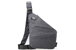 EoVzWXj Unisex Anti Theft Sash Sling Crossbody Bag, Wander Plus Anti Theft Bag, Personal Flex Bag, Anti Theft Crossbody Bag, Waterproof Casual Anti Theft Sling Bag for Women/Men