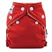 NEW 2010 COLOURS FuzziBunz Perfect Size Pocket nappy, with insert, watermelon popper fastening, medium (15-30lbs)