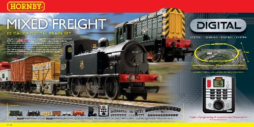 Hornby R1126 Mixed Freight 00 Gauge DCC Electric Train Set