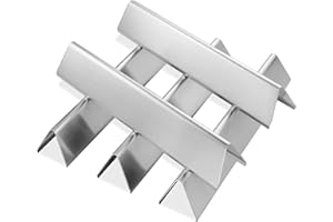 Denmay 7636 38,8cm Flavorizer Bar Ersatzteile für Weber Spirit I & II E/S-310 320 330 (mit vorderen Brennerknöpfen), Spirit E310 S310 E320 S320 E330 S330, Edelstahl Heizplatten Aromaschienen 5 Pack