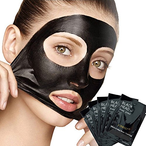 10 x Peel Off Mitesser Maske, Mitesser Entferner Maske, Gesichtsmasken Schwarz, Schwarz Maske, CIDBEST® Tiefenreinigende Blackhead Mask, Porenreiniger Maske/ schwarze Schlamm Maske, Deep Cleansing Akne Peel Off Maske, Beauty Skin Care Mitesserentferner Mask, Schönheitsmaske für Gesichtspflege - 2