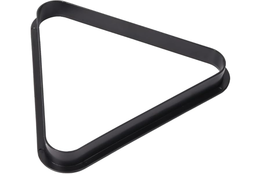 Sinsilvie 2",1 7/8" or 1 1/2" Snooker, Pool or Billiards Triangle Ball Rack for 15 Ball,Black Plastic 8 Ball Triangle (For 1 7/8" Ball（47.5mm）)