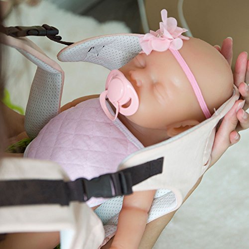 IVITA 18'' 6.6lbs New Born Girls Lifelike Baby Doll as Gift