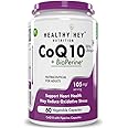 HealthyHey Nutrition CoQ10 105mg with Bioperine -Supports Heart Health - 60 Veg Capsules