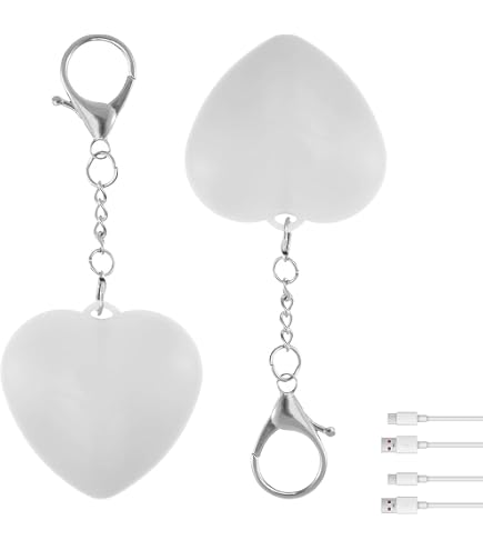 2 Pezzi Luce LED Per Borsa Touch A Forma Di Cuore – Ricaricabile Con Sensore Di Movimento, Regalo Sentimentale