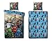 Produktbild Character World Ninjago Motiv Bettwäsche Lego Kinder-Bettwäsche Jungen 135x200 cm + Kissen 80 x80 cm und 100% Baumwolle, Linon