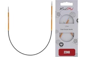 KnitPro K47051 Aguja de Tejer Circular, Metal, Naranja, 2,25 mm