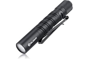 OLIGHT I3T Mini LED Taschenlampe 180 Lumen 60m Reichweite, kleine und schlankeLampe mit Endkappenschalter Wasserdicht IPX8, AAA Batterie, für Camping, Jagd, Outdoor und Notfall (Schwarz)