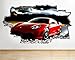 Produktbild tekkdesigns C343 Cool Super Auto Ferrari Living zerstörten Wand Aufkleber 3D Kunst Aufkleber Vinyl Raum