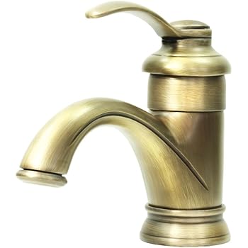 Bad Waschbecken Waschtisch Einhebel Armatur Mixer Wasserhahn Bronze