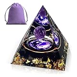 Obidodi Crystal Pyramid, Moonstone Crystal Ogan Chakra Energy Tower, Positive Energy Generator, Nature Reiki Chakra Crushed Stone Jewelry For Healing Meditation Chakra Balance, 1.0 Count