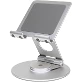 Coverzone Katlanabilir Telefon ve Tablet Standı, Y&uuml;kseklik Ayarı, 90-180 Derece D&ouml;ner A&ccedil;ı, Al&uuml;minyum Dayanıklı Tasarım, Silik