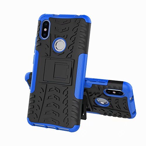 XIFAN Funda Xiaomi Redmi S2, Carcasa elegante [Tough Armor Series] Robusta Armadura Híbrida TPU/PC, Protector interno TPU a prueba de Golpes + Soporte plegable Funda para Xiaomi Redmi S2, azul