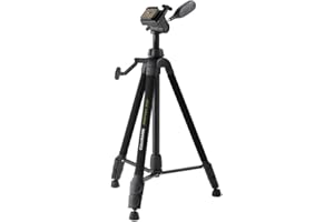 CULLMANN - 51351 - Primax 350 Dreibein-Kurbelstativ inkl. 3-Wege-Kopf mit Kamera-Schnellkupplung (1/4") - Auszugshöhe 135,5cm - Tragfähigkeit 3kg - Packmaß 56cm - Gewicht 1225g