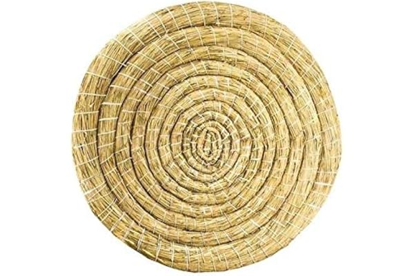 Round Coiled Straw Target 80 cm Ø x 8 cm Thick.