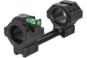SPINA OPTICS Low Profile 11mm Dovetail Scope Mount, 1 "/30mm Tactical One Piece Scope Doppi Anelli con Bubble Level e Bussola