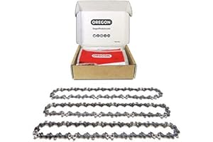 Oregon Pack de 3 Cadenas de Motosierra 3/8" LP para Espadas de 45 cm -62 Eslabones, 1.3mm - Cadena de bajo retroceso compatible con Husqvarna, McCulloch, Mac Allister y muchas más