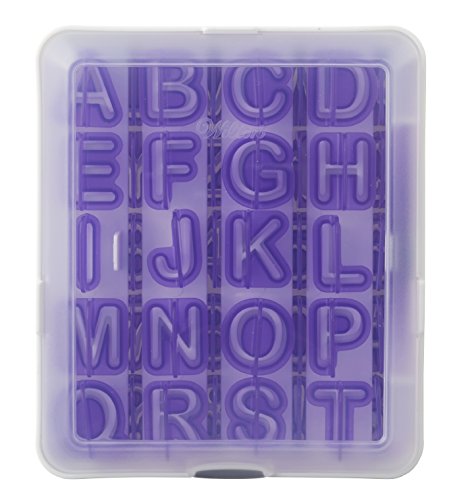 Wilton Alphabet und Zahlen Aussparungen Set, Violett, 42 - 2
