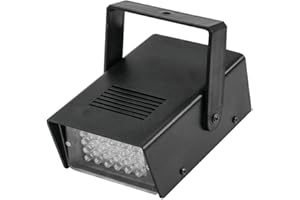 ‎EUROLITE EUROLITE LED Disco Strobe weiß, Sound | Kompaktes Strobe mit 24 LEDs und Musiksteuerung