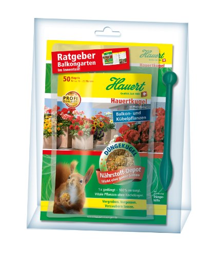 Hauert HBG Dünger 109463 Hauertkugeln für Balkon- und Kübelpflanzen 50-Stück