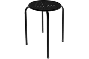 PEREL Tabouret en métal Robuste et Stable VELLEMAN - FP135B avec Assise en Plastique - SCH 177503