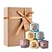 LAVEN Organic Bath Bomb Gift Kit, 3 Scents (Eucalyptus, Lavender and Orange) Pack of 6