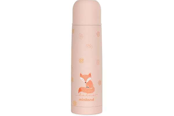 Miniland Thermy Candy 500ml. Thermos en acier de haute qualité pour garder les liquides chauds et froids pendant plus de 24 heures.