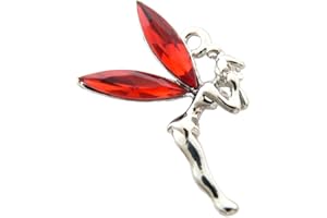 OCCASIONS EMPORIUM Fairy Charm - Crystal Wings - Red Christmas Tinkerbell