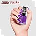 Rimmel London 60 Seconds Super Shine Nail Polish, 562 Pump Up The Purple, 8 ml