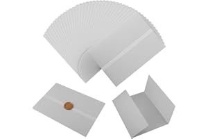 SAVITA 100pcs Vellum Paper for Invitations, 5x7inch Pre-Folded Translucent Vellum Jacket Vellum Wrap Jackets for Wedding Invitations Baby Shower Birthday Invitations (D21058)