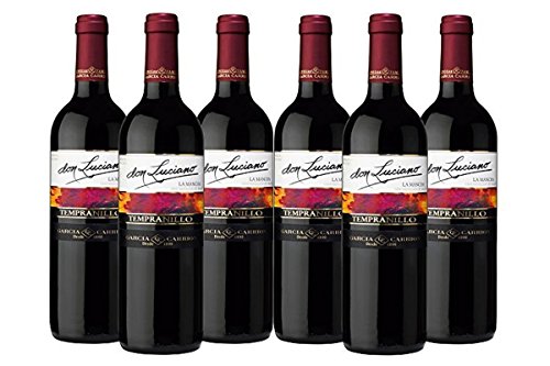 Don Luciano Tempranillo - D.O. La Mancha. Vino Tinto  - 6 Botellas x 750 ml - Total: 4500 ml