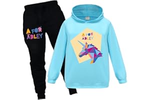 OAIXIUR Adley YouTube Merch Tracksuit Hoodie & Joggers 2Pcs Girls Outfit