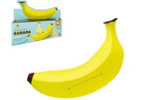 BUCAXIT Zauberwürfel,3D Banane Fruchtwürfel Magic Speed Cube，Speziell Geformter Puzzlewürfel zur Entwicklung von Intelligenz und Geschicklichkeit (Banana)