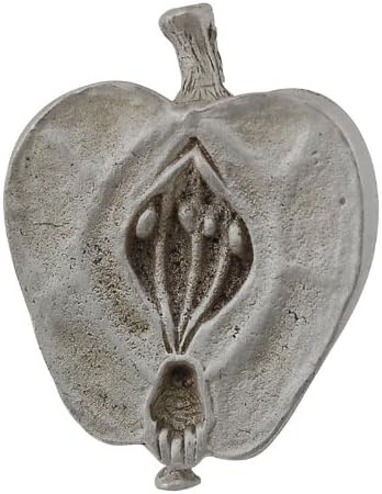Vicenza Designs K1080 Fiori Apple Knob, Large, Satin Nickel