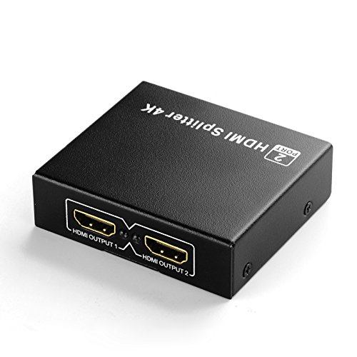 Swees® 4k UHD HDMI Splitter / Verteiler 1 IN 2 OUT (1 Eingang und 2 Ausgänge) | 4k Ultra HD 2160p / Full HD 1080p | HDCP | 3D Ready - 2