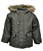 Minoti Baby & Toddler Boys Fur Trim Hodded Parka Coat (6-12 months, Green)