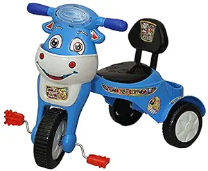 M Morris Panda Baby Product Toyboy Multinational Musical Happy Birthday Baby Tricycle (Blue - Black) Panda Rider for Kids, Cycle for Kids