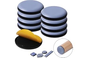 HICYCLE2 Furniture Sliders For Carpet And Hardwood Floors Adhesive Furniture Glides Self-Stick Furniture Sliders pads (round40mm, 8)