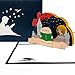 Produktbild 3D Pop Up Karte "Gute Nacht Geschichte" - 3D Grußkarte, Büchergutschein, Geschenk Einschulung & Leseabend, Gutschein Geburtstagskarte 3D, Geschenkgutschein Buch